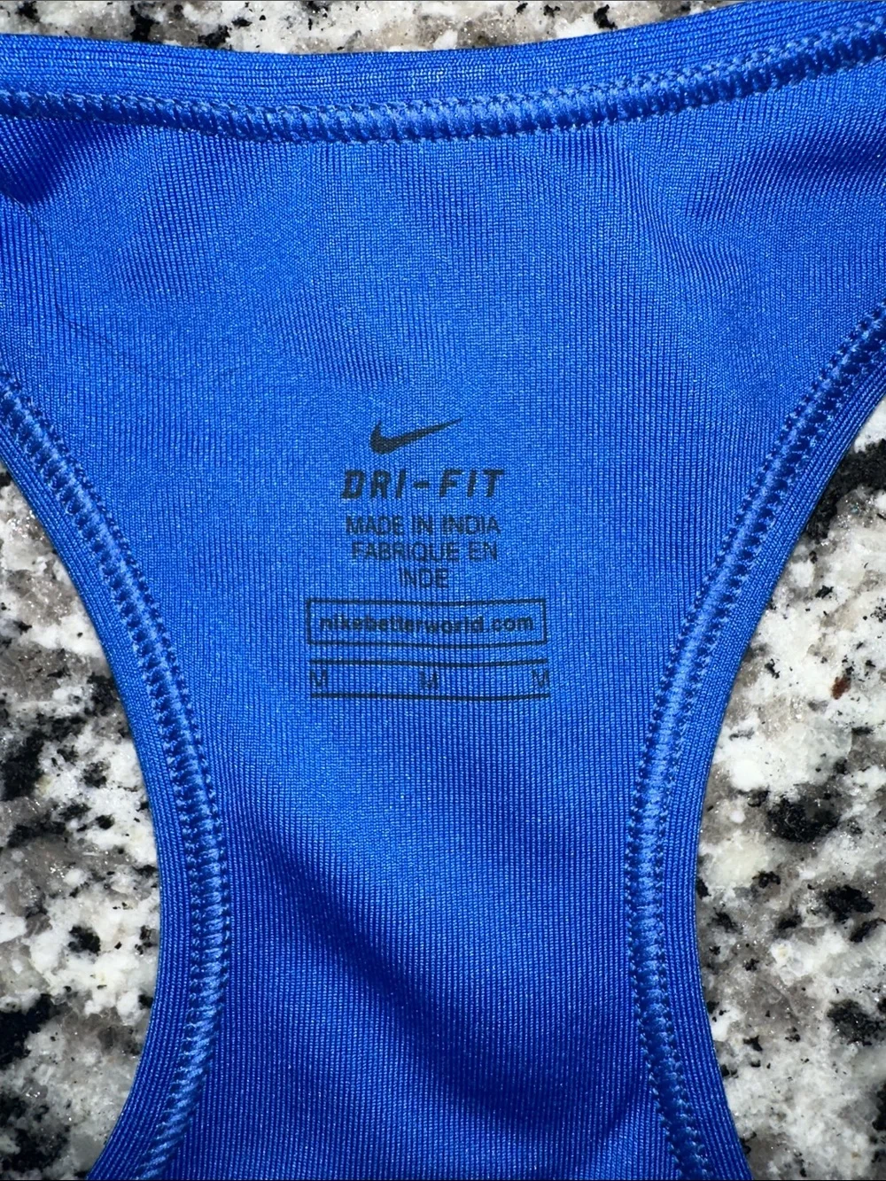 Nike Blue Dri-FIT Racerback Sports Bra
